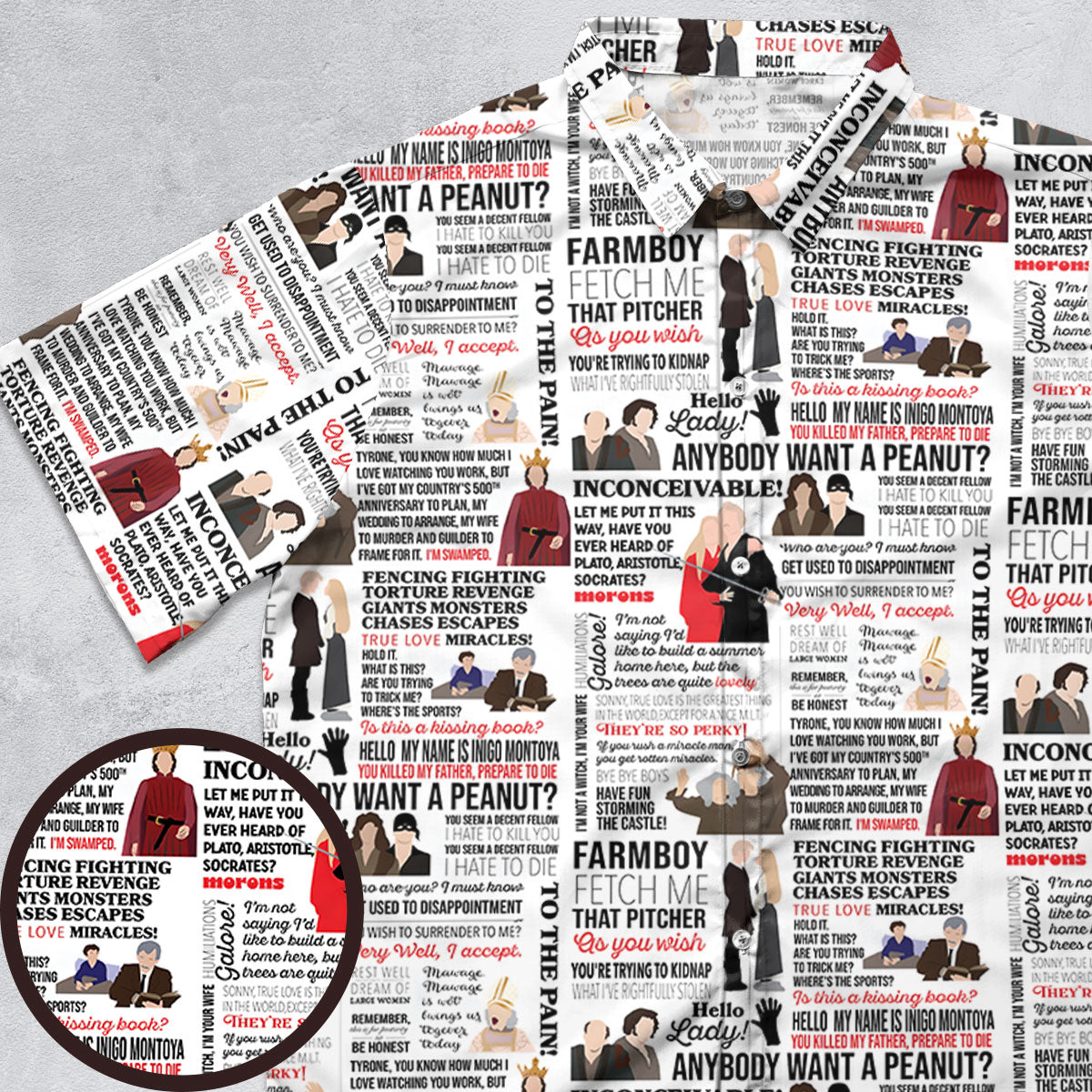 Inconceivable Quotes Button Down Shirt