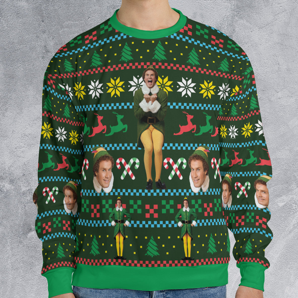 Buddy The Elf Ugly Christmas Sweatshirt