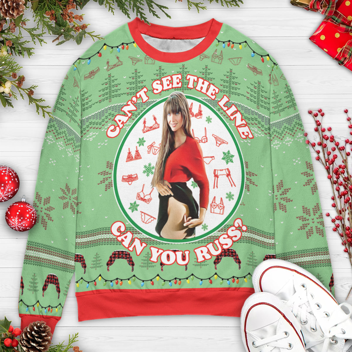Can You Russ Ugly Christmas Sweatshirt
