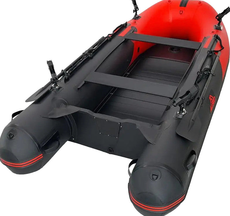 Inflatable Dinghy Tender, 8'5, Red/Black, PVC With Aluminum Floor - BT85RBK