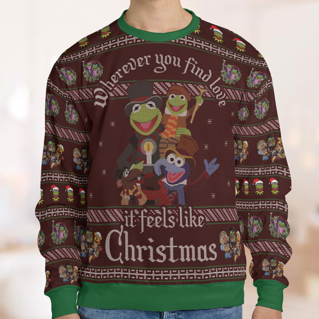 Feel Like Christmas The Muppets Ugly Christmas Sweatshirt