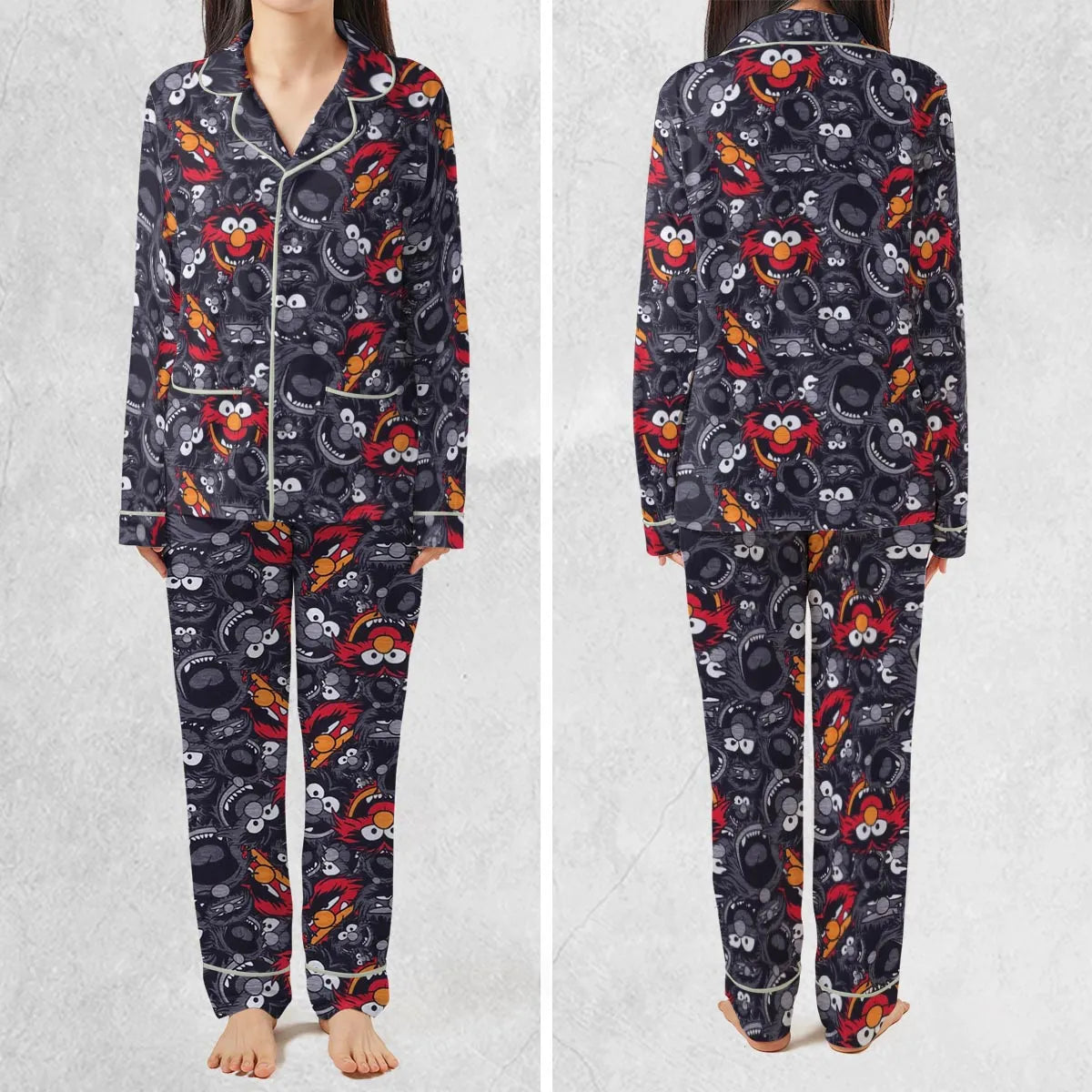 Animal The Muppets Pattern Pajamas Set