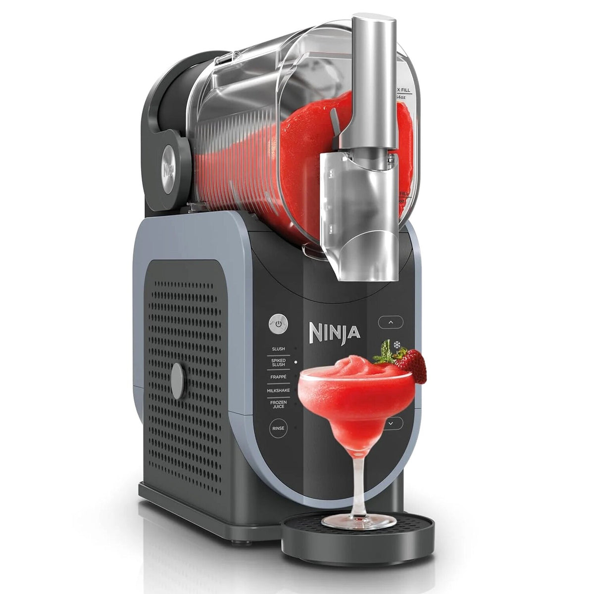 SLUSHi Frozen Drink And Slushie Machine, 88 oz, 5 Preset Programs, Black - FS301