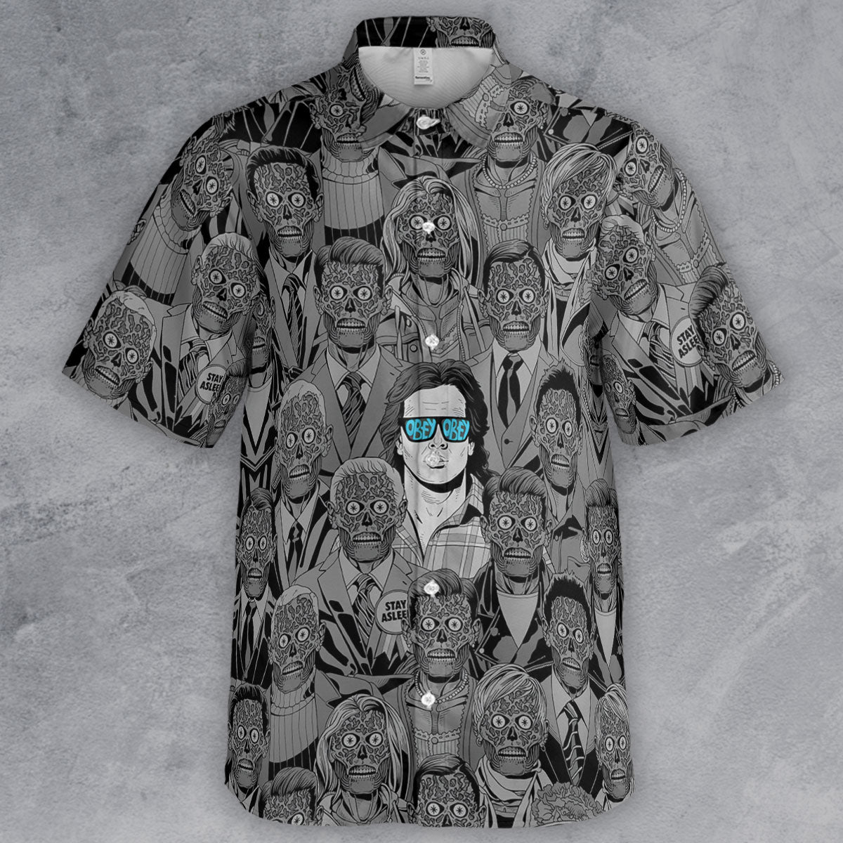 Obey Consume They Live Button Down Shirt