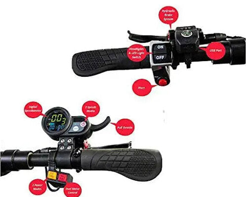 MAXX Folding Electric Scooter, 5000W Dual-Motor, 83-Mile Range, 60 MPH