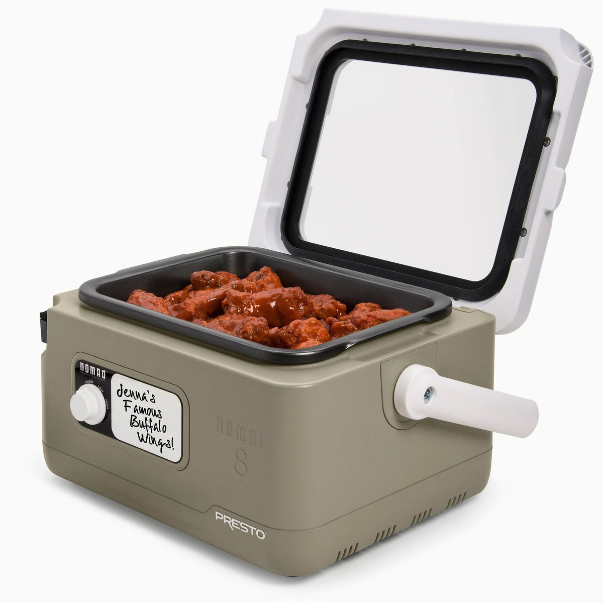 Presto Traveling Slow Cooker, 8-Quart, Tan - Nomad