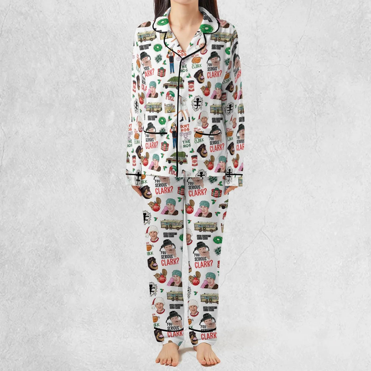 National Lampoon's Christmas Vacation Pattern Pajamas Set