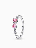 Sterling Silver Pink Bow Ring