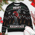 Merry Kissmyass Santa Bender Futurama Ugly Christmas Sweatshirt