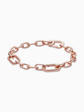 Rose Gold-Plated Small Link Chain Bracelet