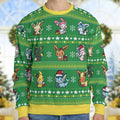 Eevee Merry Christmas Pokemon Ugly Christmas Sweatshirt