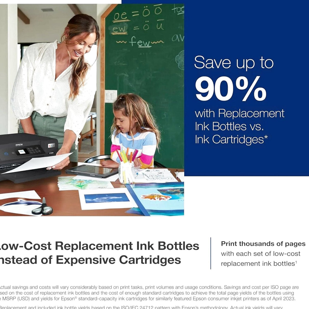 Epson EcoTank ET-4800 Wireless All-in-One Inkjet Printer, White - ET-4800