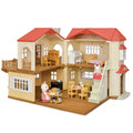 Calico Critters Red Roof Country Home Dollhouse Playset With Figures, Furniture And Accessories