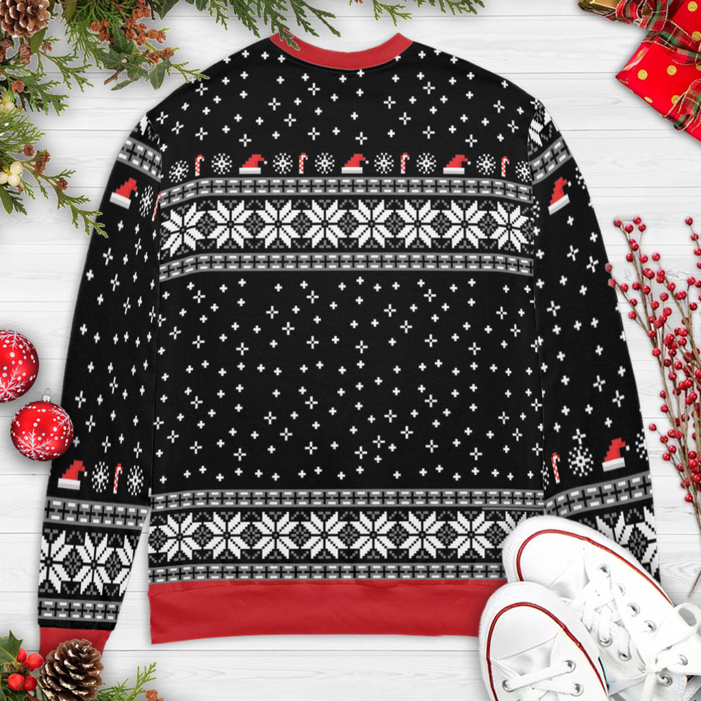 Rebel Without a Cause Rebel Without a Claus Ugly Christmas Sweatshirt