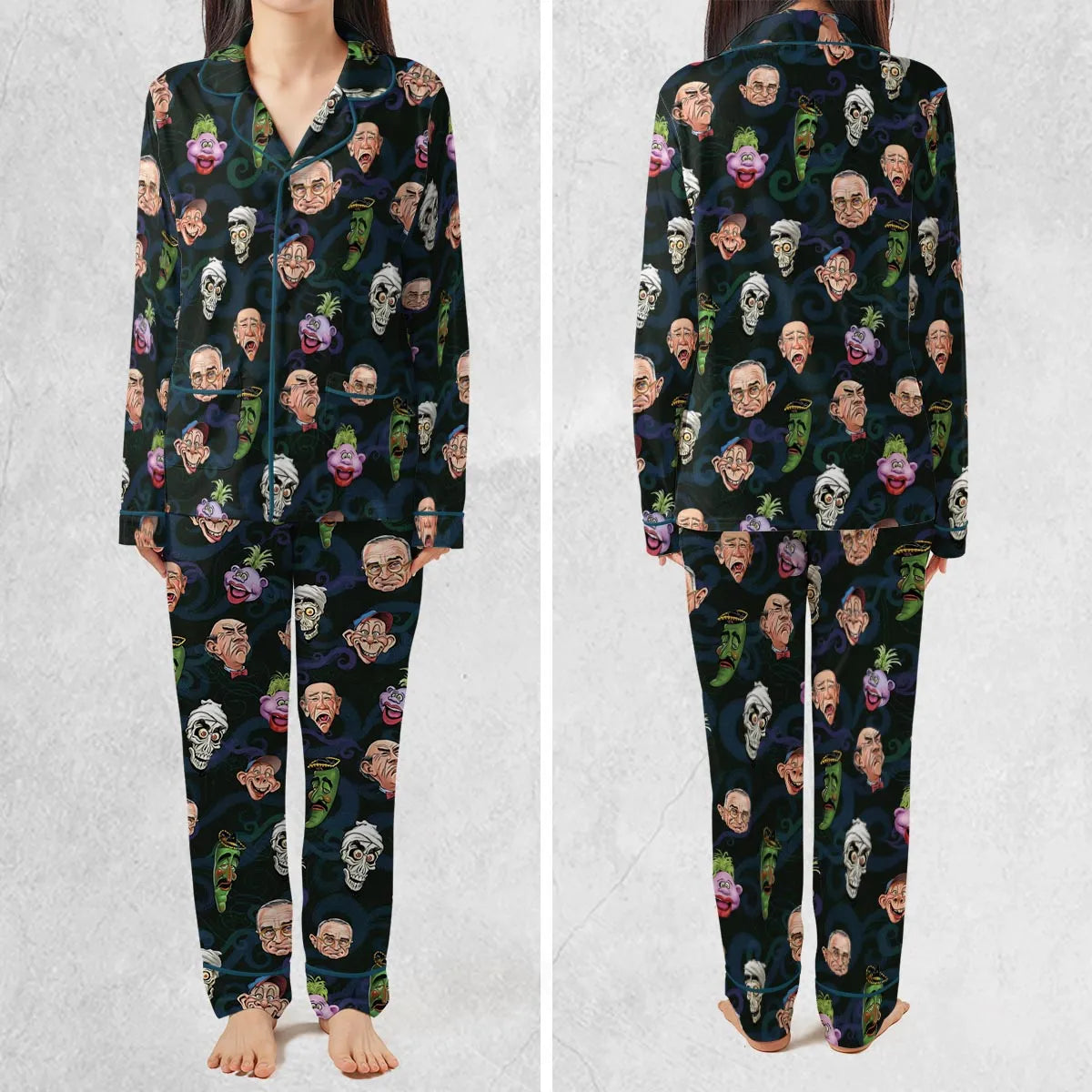 Puppet Comedy Characters Pajamas Set