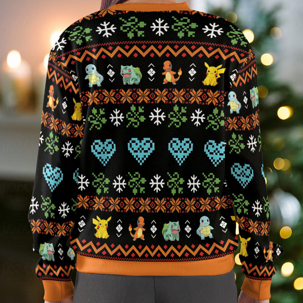 Gotta Christmas 'em All Pokemon Ugly Christmas Sweatshirt