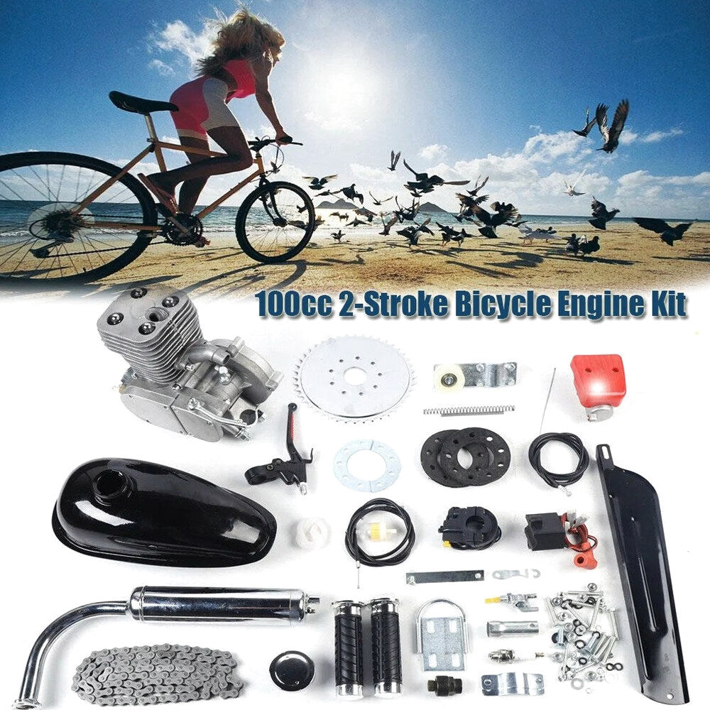 100cc Bicycle Gasoline Engine Kit 2 Stroke Air-Cooling CDI Ignition