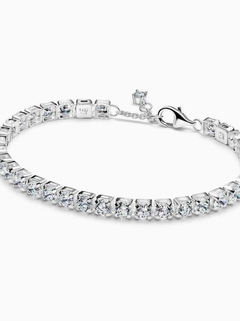 Sterling Silver Stone Bracelet And Earring Set