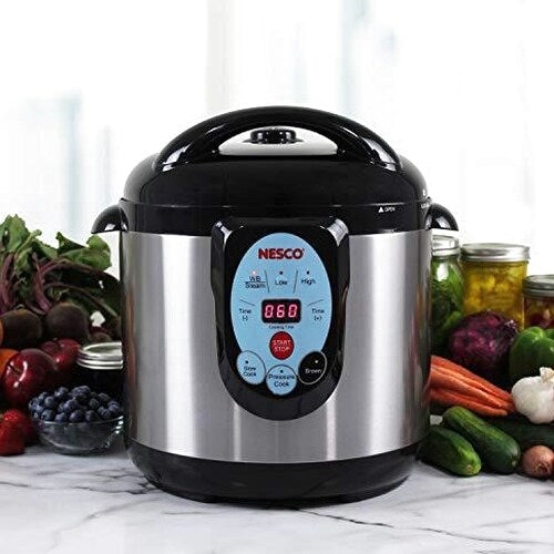 NESCO Smart Pressure Canner And Cooker, 9.5 Quart, Stainless Steel - NPC-9