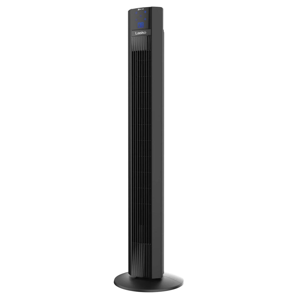 Lasko Xtra Air 48in 4-Speed Oscillating Remote Controlled Tower Fan, Black - T48336