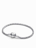 Sterling Silver Heart Clasp Chain Bracelet