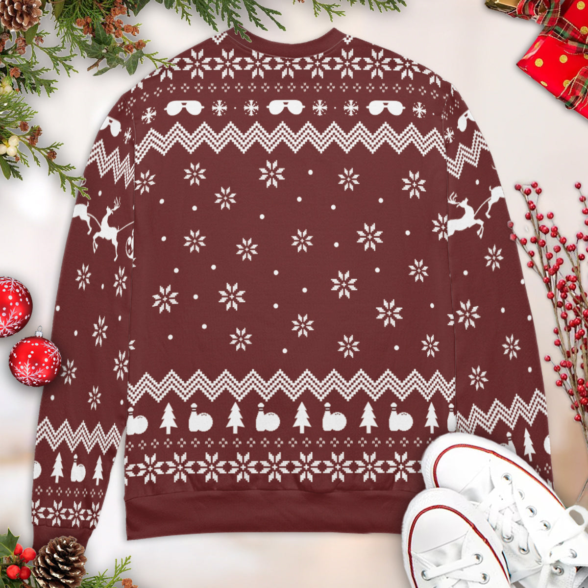 Mark It Zero The Big Lebowski Ugly Christmas Sweatshirt