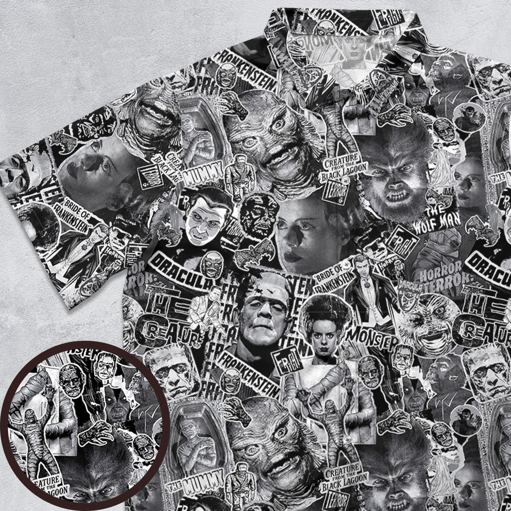 The Monsters Universal Classic Monsters Button Down Shirt