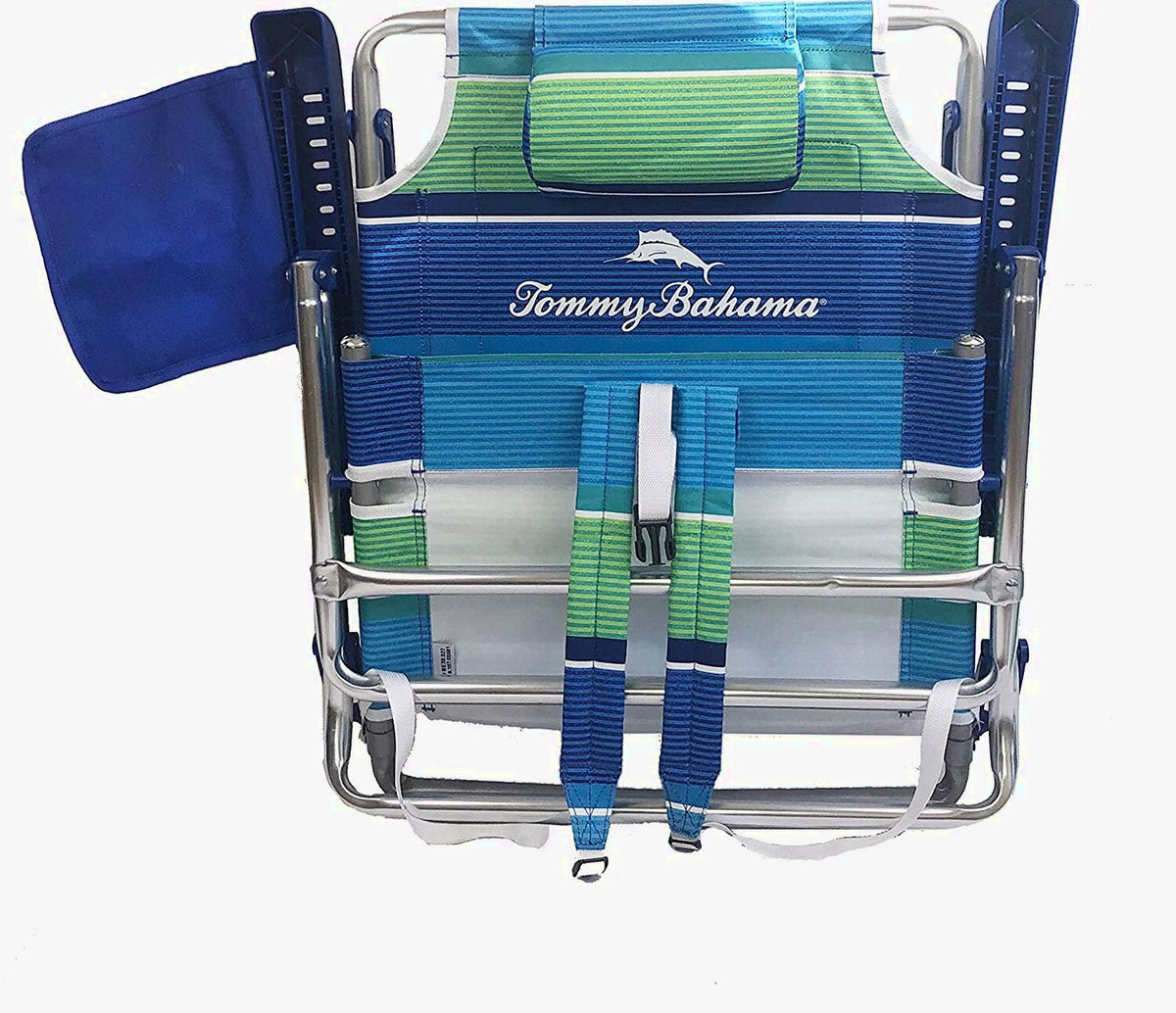 Tommy Bahama 2-Pack Backpack Beach Chairs With Storage Pouch And Towel Bar