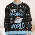Fastest Belly Whopper Ugly Christmas Sweatshirt