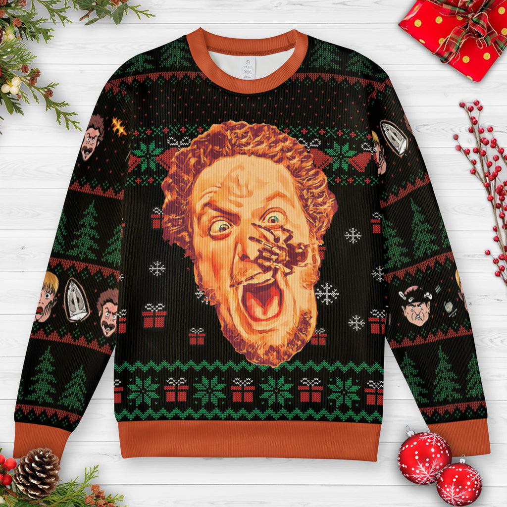 Screaming Marv Home Alone Ugly Christmas Sweatshirt