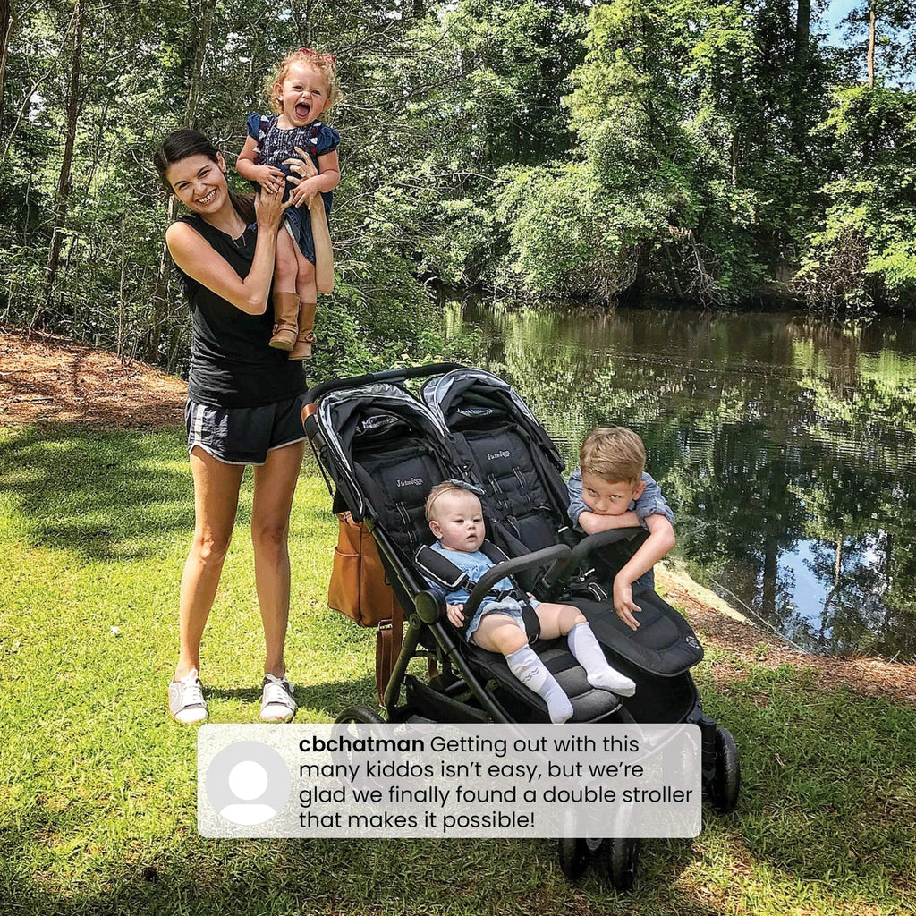 Jeep Destination Ultralight Side x Side Double Stroller, 80 Pounds Total - Destination