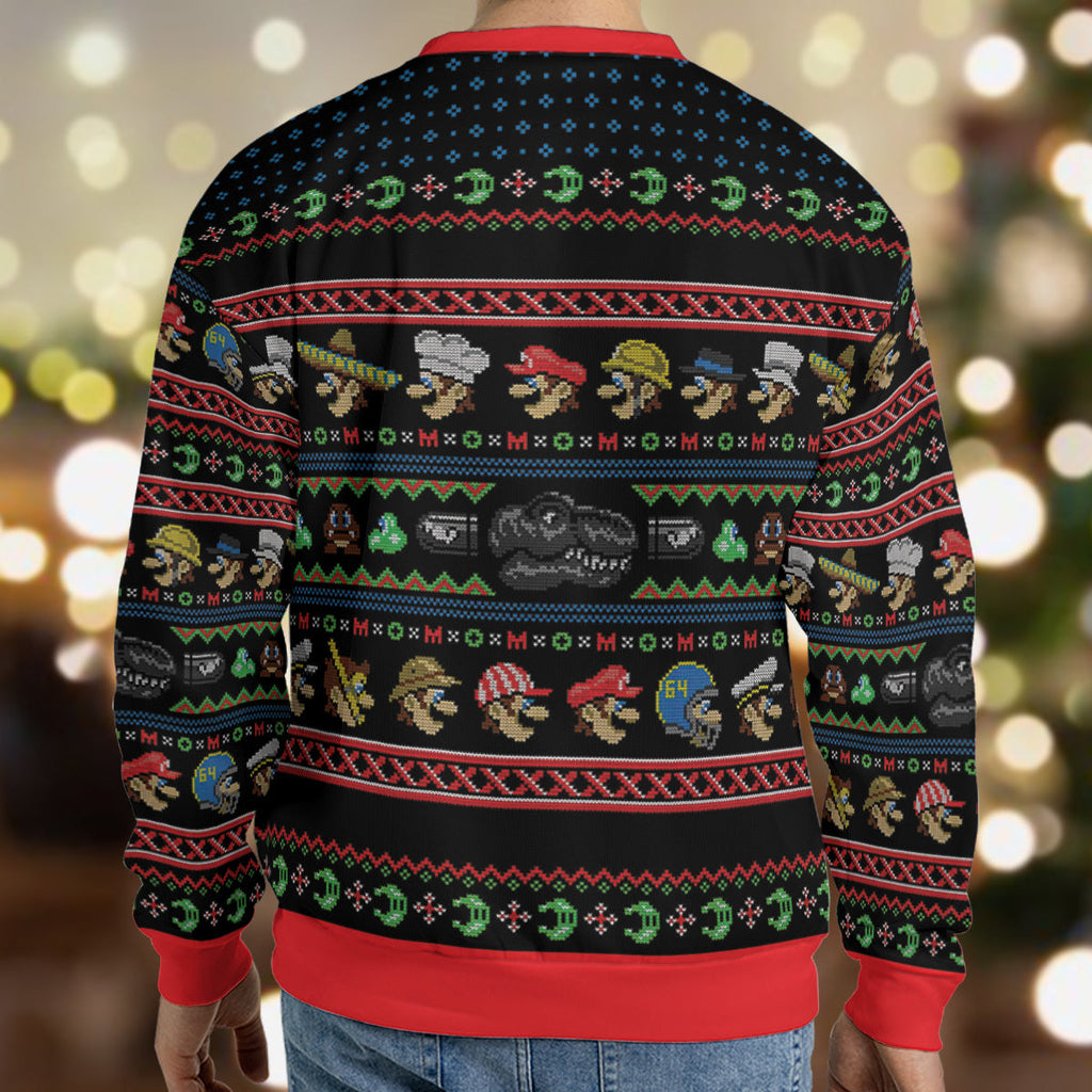 Do the Odyssey Super Mario Ugly Christmas Sweatshirt