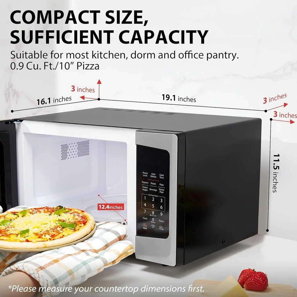 TOSHIBA 4-in-1 Countertop Microwave Oven, 1.5 Cu Ft, 1000W, Silver - ML-EC42P(SS)