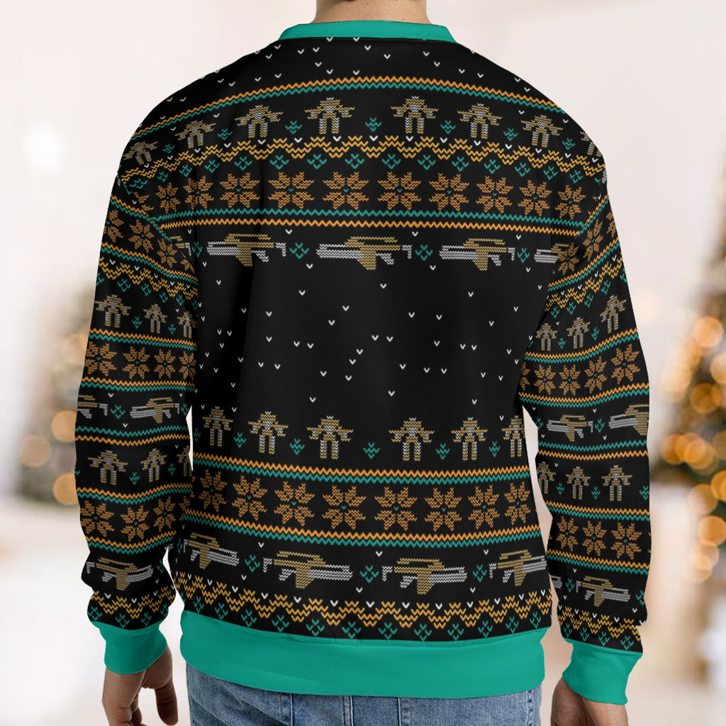 Happy Alien Xmas Ugly Christmas Sweatshirt