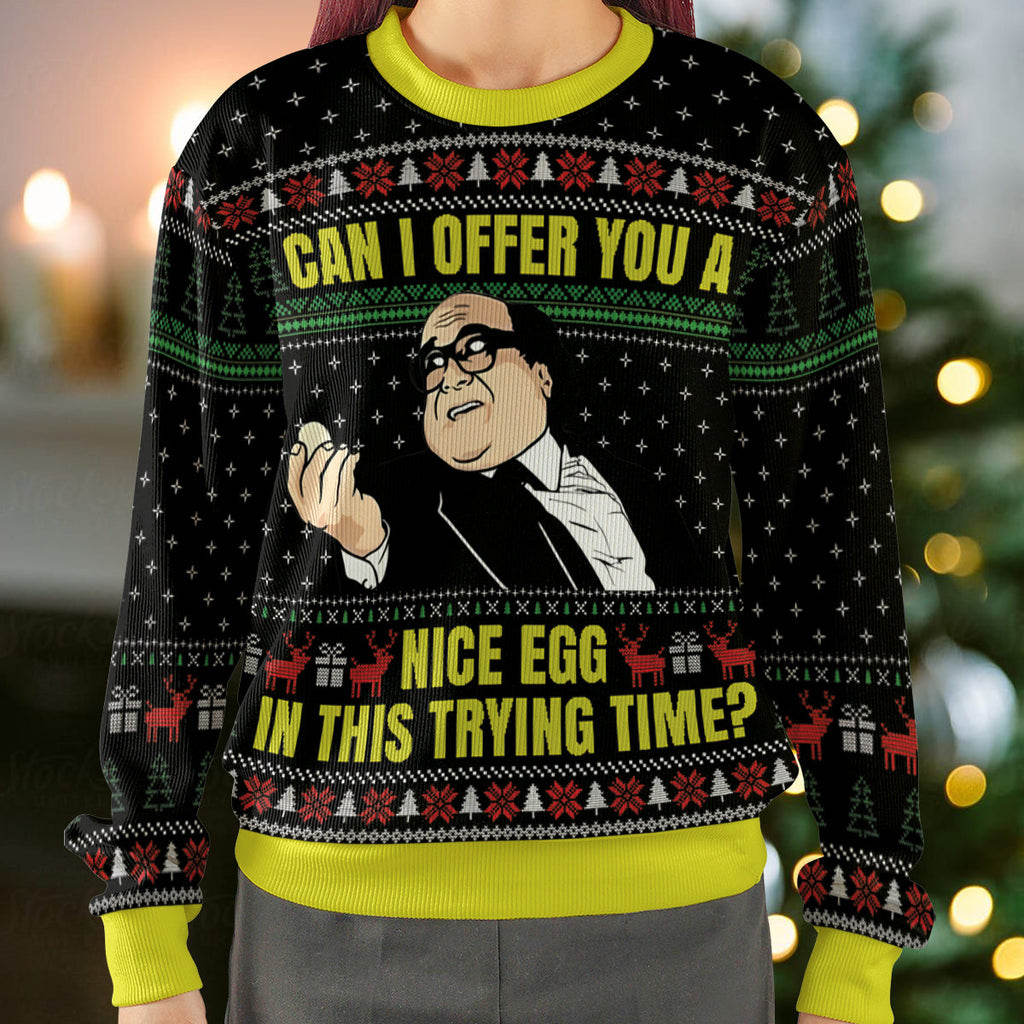Can I Offer You A Nice Egg Ugly Christmas Sweatshirt
