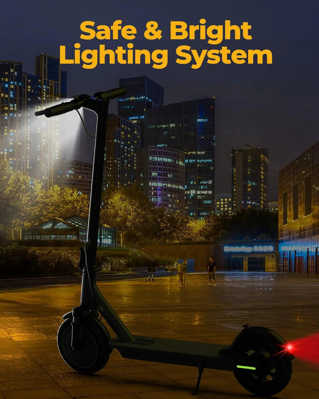 Roinside Electric Scooter, 8.5 in Solid Tires, 350W, 19 MPH, 21-23 Miles - UP12 Plus