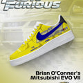 Brian O'Conner's EVO VII Fast and Furious AF1 Shoes