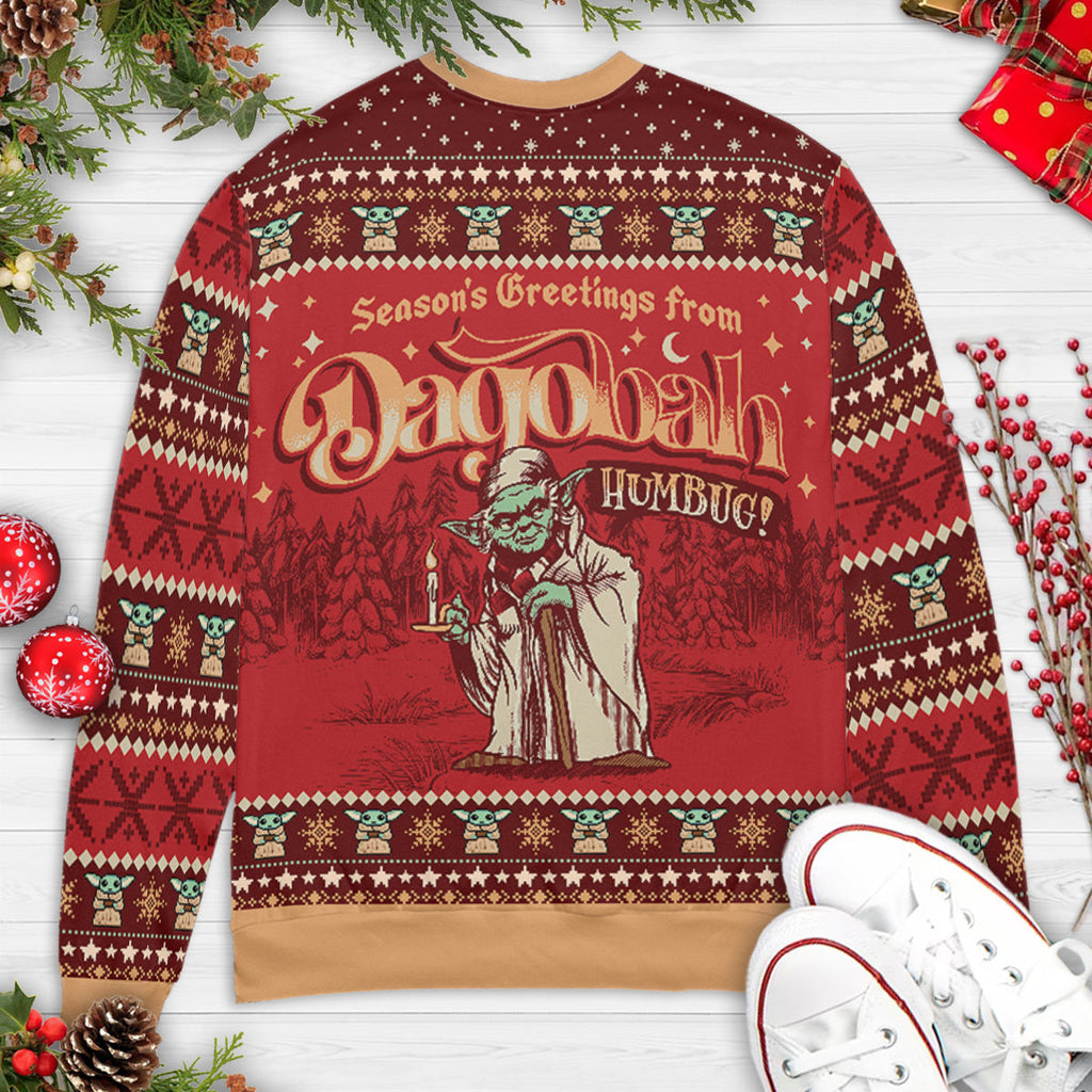 Dagobah Humbug Yoda Ugly Christmas Sweatshirt