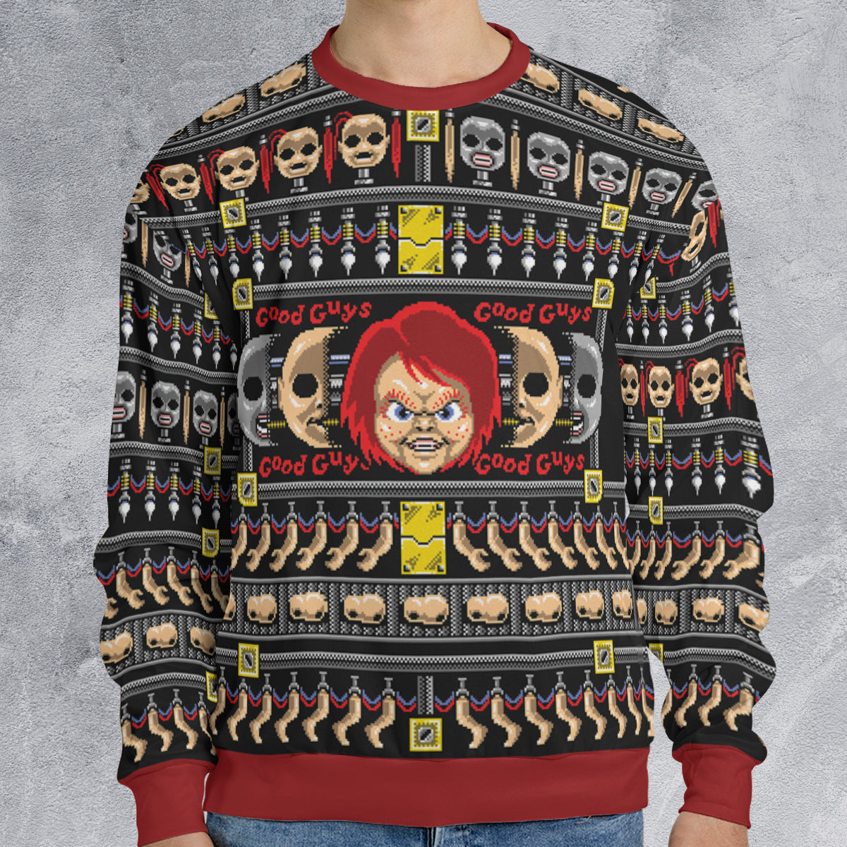 Horror Holiday Child's Play Ugly Christmas Sweatshirt