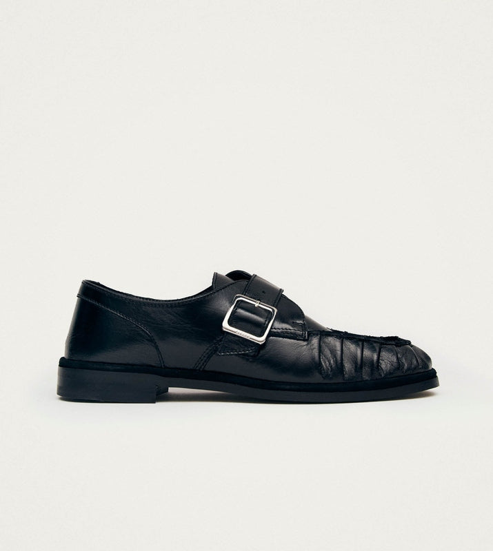 Brandy Black Leather Loafers – Chiro Moyo Women's Shoes
