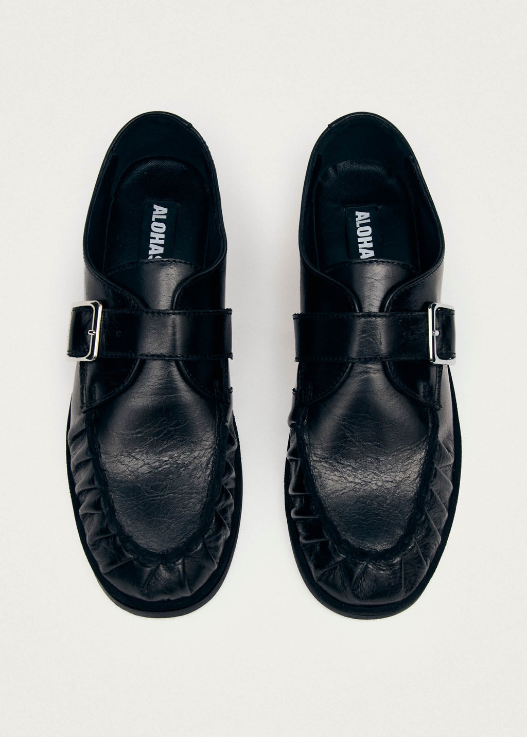 Brandy Black Leather Loafers – Chiro Moyo Women's Shoes
