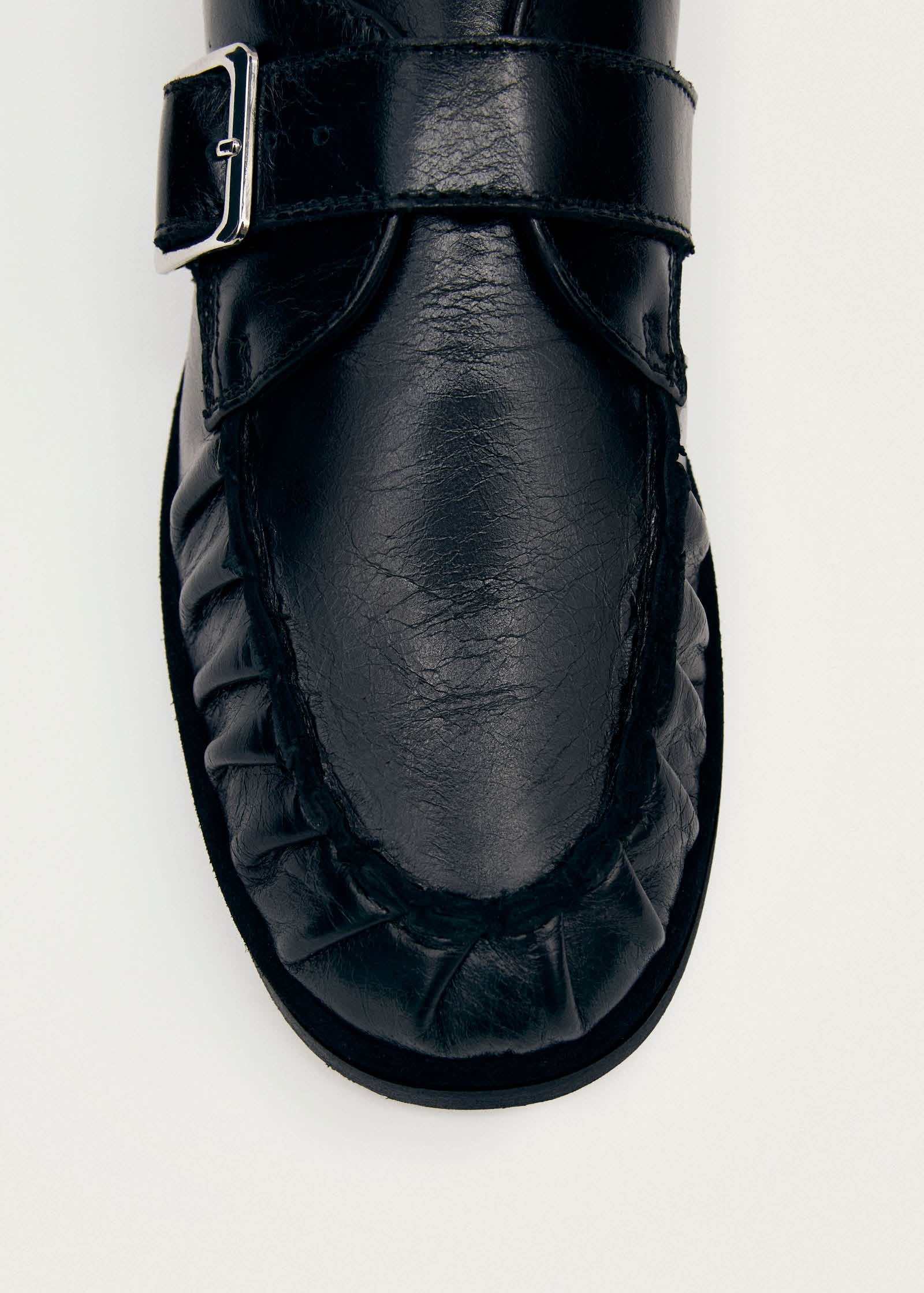 Brandy Black Leather Loafers – Chiro Moyo Women's Shoes