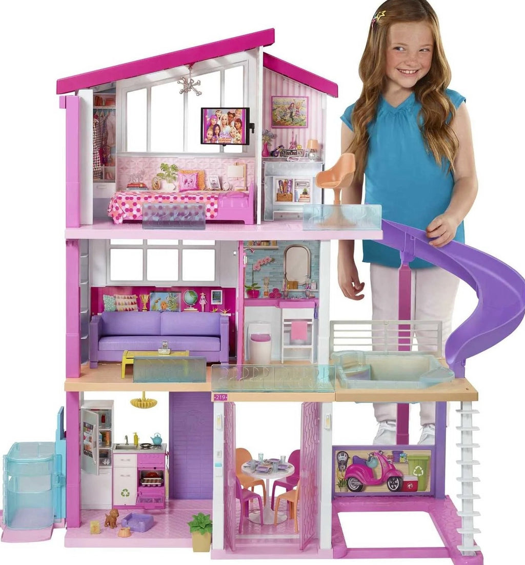 Barbie DreamHouse Dollhouse With 70+ Accessories, Working Elevator, Lights And Sounds