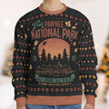 Talk To Bears Parks and Recreation Ugly Christmas Sweatshirt