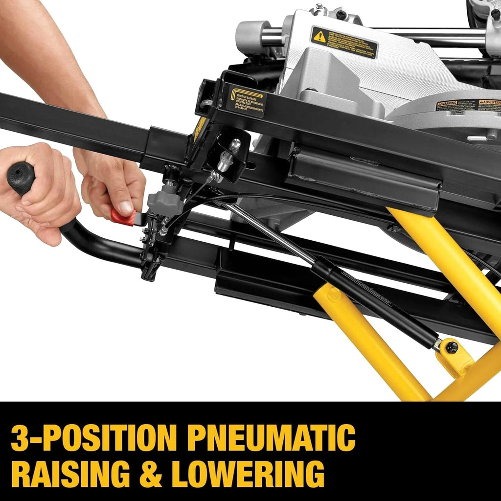 DEWALT Rolling Miter Saw Stand With Wheels, Yellow, 300 lb - DWX726