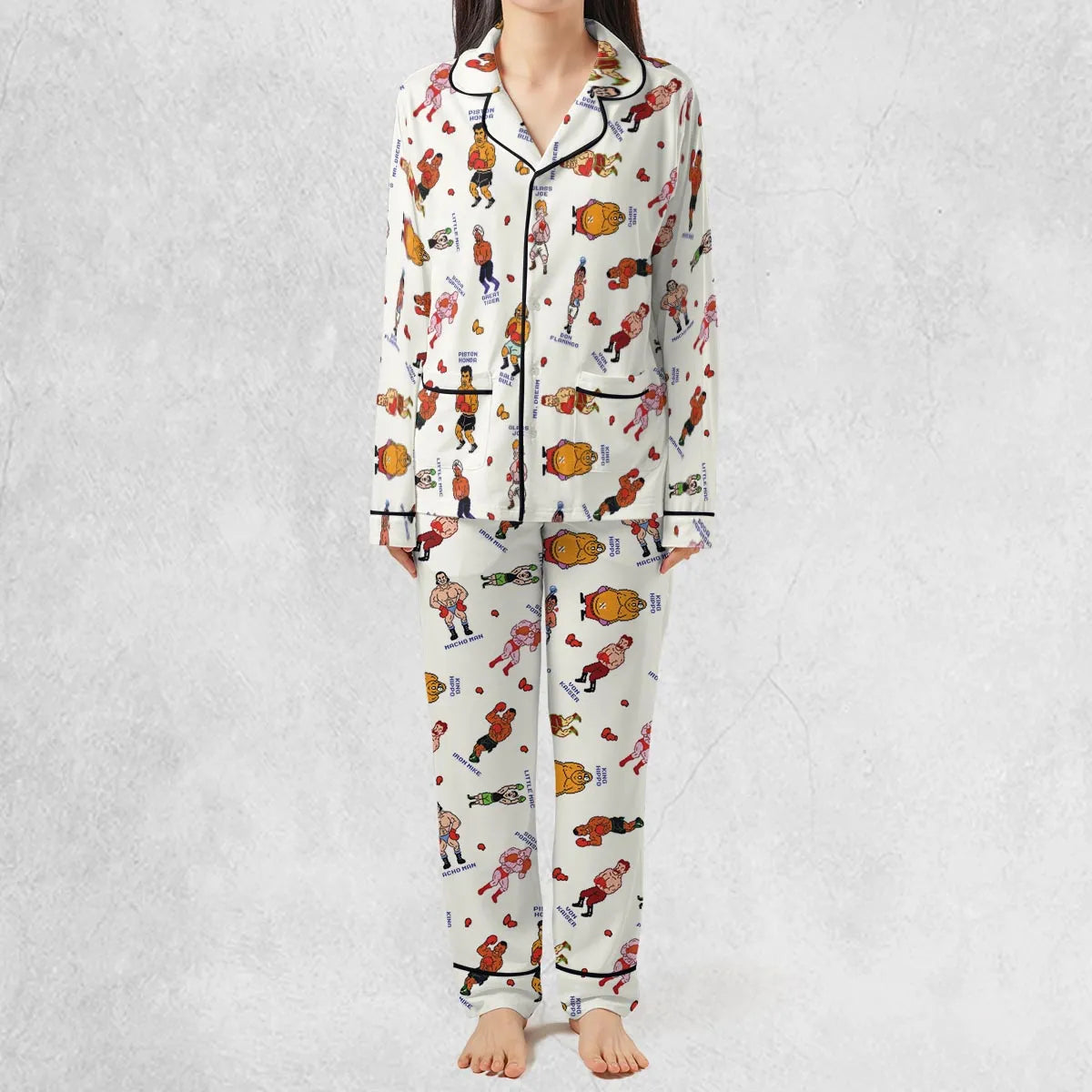 Retro Game Punch Out Pajamas Set