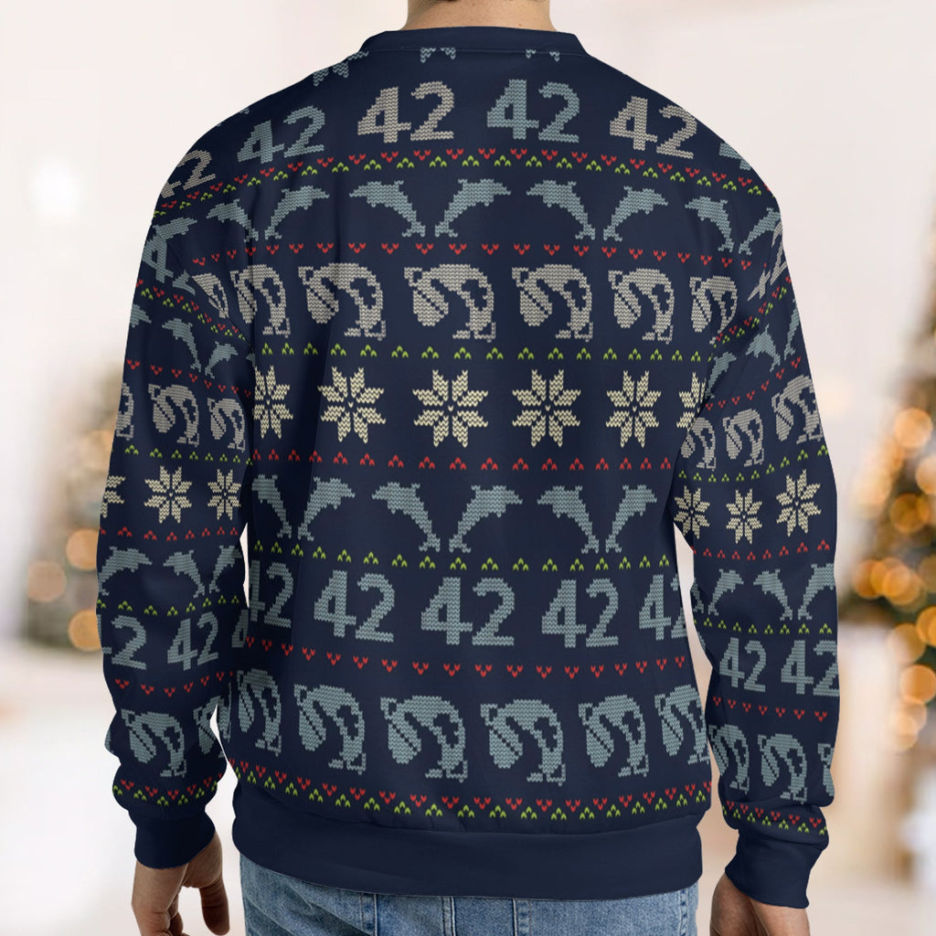 42 Marvin Don't Talk To Me  The Hitchhiker's Guide to the GalaxyUgly Christmas Sweatshirt