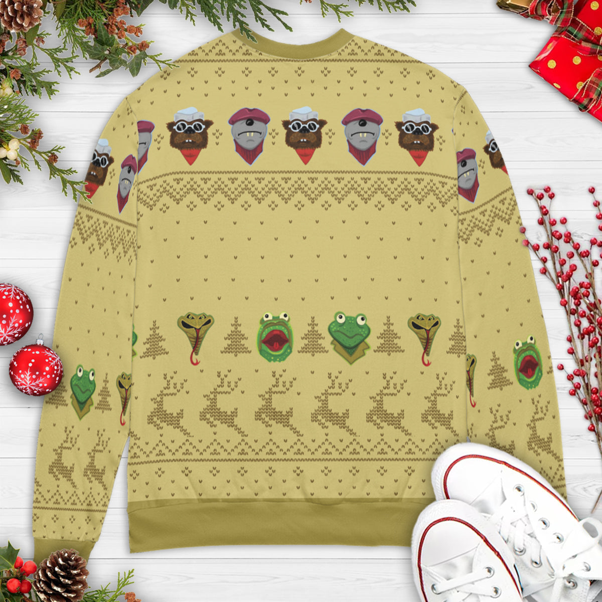 Look At The Birds Up In The Trees Ugly Christmas Sweatshirt