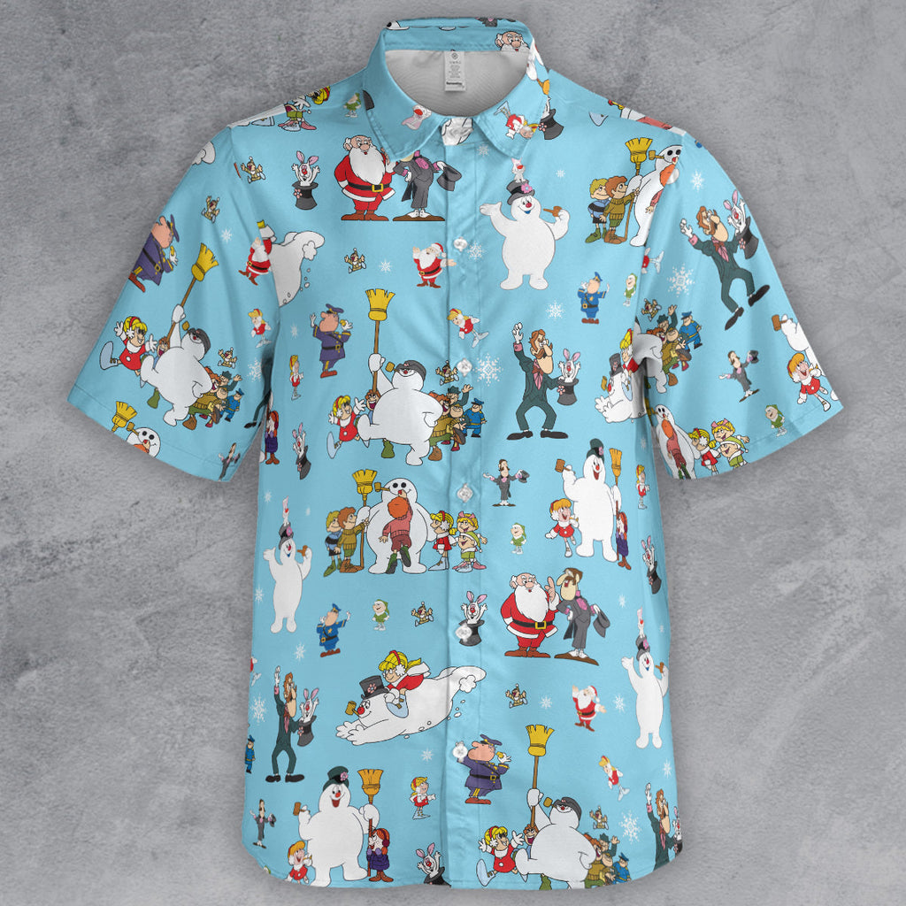 Cast Frosty The Snowman Button Down Shirt
