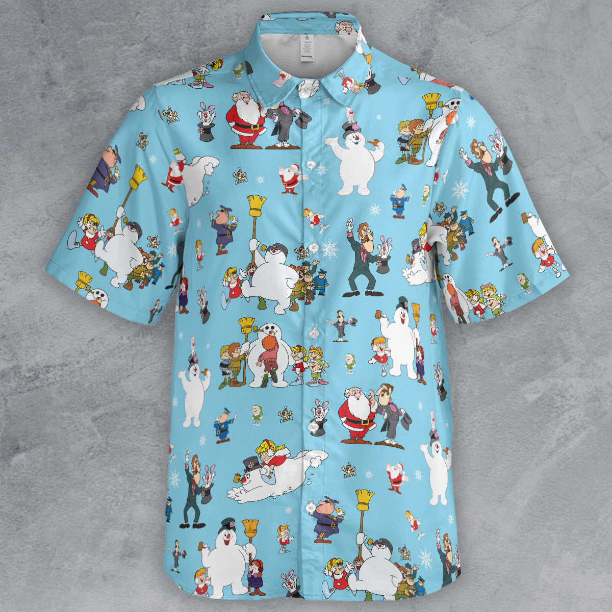 Cast Frosty The Snowman Button Down Shirt